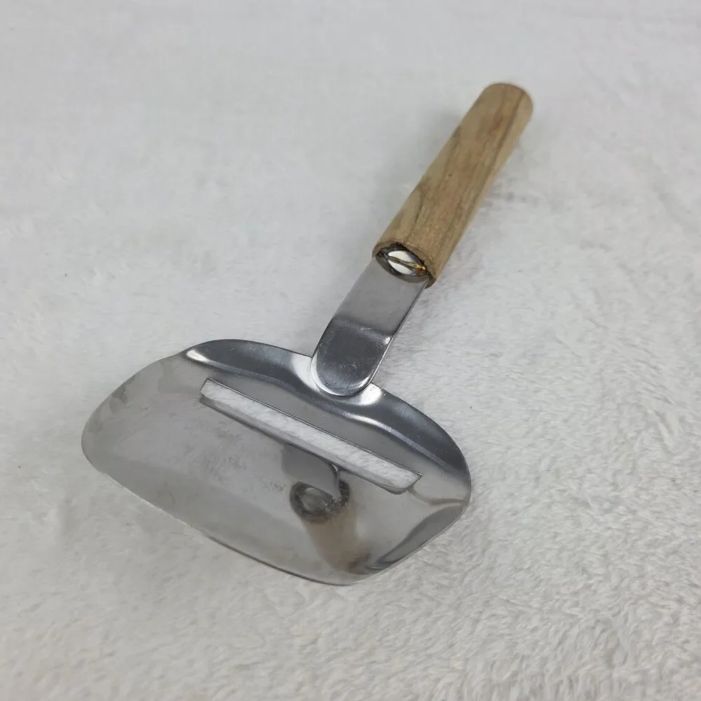 Vintage Stainless Steel Cheese Slicer Wood Handle Japan 8 Inch Kitchen Tool